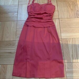 max & Cleo burnt orange cocktail dress size 2